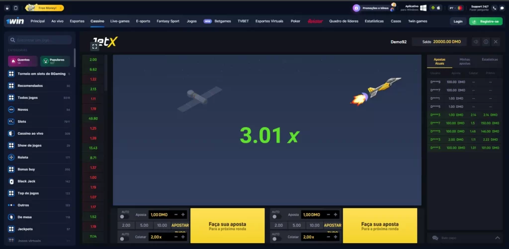 JetX 1win