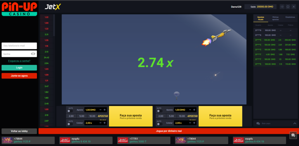 JetX Pin-up